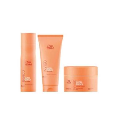 Imagem de Kit Wella Nutri Enrich Shampoo - Condicionador - Máscara