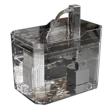Imagem de Fonte de Agua para Gatos Bebedouro Automático Regulável Plástico Bivolt Pet (Transparente (fosca))