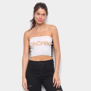 Imagem de Top sem alça Ecko Estampado, Branco, GG