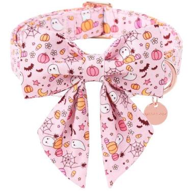 Imagem de Coleira para cães UP URARA PUP Halloween com gravata borboleta floral 