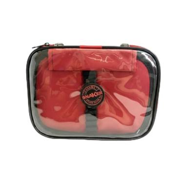 Imagem de Estojo Box Super Clean | Vermelho | Com Divisória | 24 Lápis