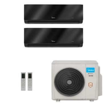Imagem de Ar-Condicionado Multi Split Inverter Midea 36.000 (1x Evap HW 9.000 + 1x Evap HW 24.000) Quente/Frio 220V
