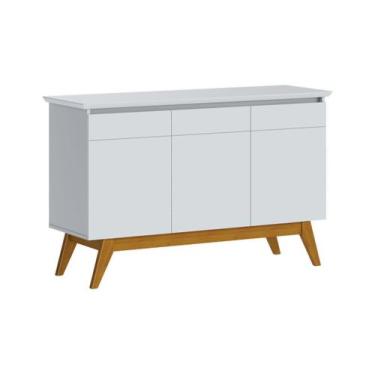 Imagem de Buffet Classic 3 Portas Branco Acetinado - Imcal Móveis