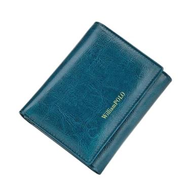 Imagem de Carteira Williampolo Original Feminina Três Dobras Antifurto (Azul Petroleo)