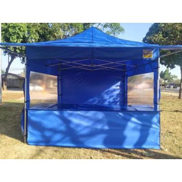 Imagem de Kit Feirante 1,50x1,50 com ferro galvanizado. - Goiânia Toldos