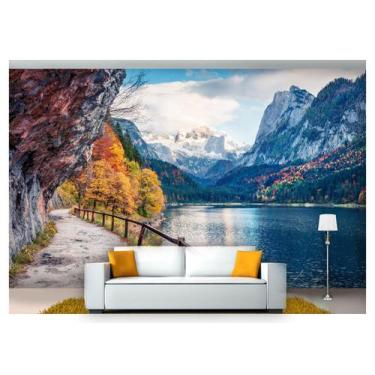 Imagem de Papel De Parede Estrada Caminho Floresta 3D 6M² Nes104 - Você Decora