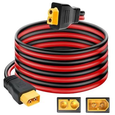 Imagem de XT60 Cabo de extensão de 3 m, 16AWG macho para fêmea com fio de cobre estanhado, para drone RC FPV, bateria Lipro, painel solar, fonte de alimentação