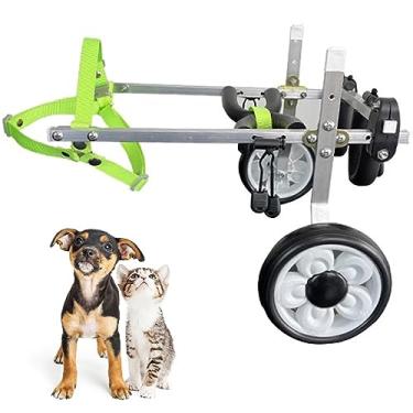 Imagem de Andador de cadeira de rodas para cães grandes/médios/pequenos, cadeira de rodas de pernas traseiras de alumínio leve, equipamento de carrinho de cachorro para recuperar mobilidade (tamanho: tamanho G