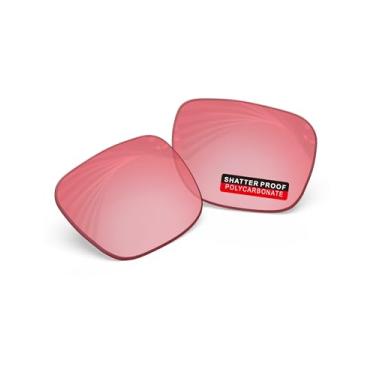 Imagem de iLikeo Lentes de reposição PRO+ de policarbonato não polarizadas para óculos de sol Oakley Fuel Cell OO9096 - HD Pink