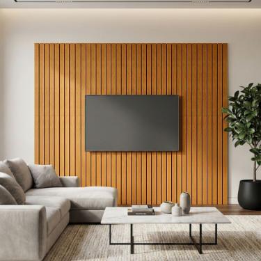 Imagem de Painel Tv Roma Sem Prateleira Para Sala E Quarto Design Moderno Decorativo - Cinamomo