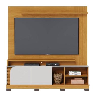 Imagem de Estante Home Theater Jurerê 1.8 Naturale Off White Matte - Colibri