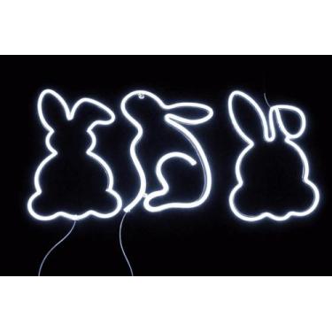 Imagem de Kit 3 Coelhinho 3D Decoração Páscoa Festa Quarto Infantil - - Comercia