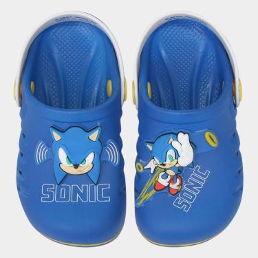 Imagem de Sandália Infantil Grendene Kids Babuche Sonic Masculina-Masculino