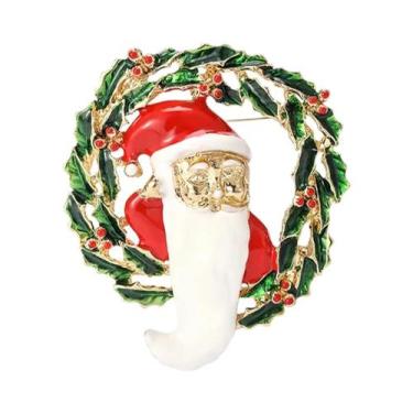 Imagem de Broches De Sino De Natal Com Strass E Esmalte Unissex Feminino Para Fe