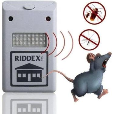 Imagem de Repelente Eletrônico Espanta Ratos Baratas Insetos Mosquitos Dengue Pr