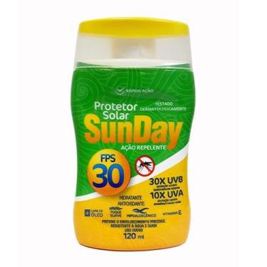 Imagem de Protetor Solar Sunday FPS 30 com Repelente Contra Mosquitos UVA UVB - 
