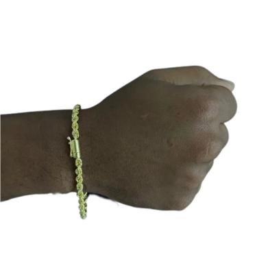 Imagem de Pulseira 4mm 3x1 de Moeda Antiga elos soldados