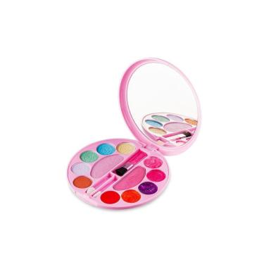 Kit de maquiagem infantil para meninas, conjunto completo de malas, jogo de  maquiagem, kit de maquiagem infantil de segurança lavável, brinquedo de  maquiagem de rosto de princesa, : : Beleza