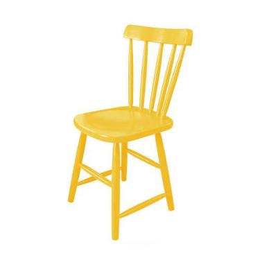 Imagem de Cadeira Detroit Ass Escavado Amarelo - Ecomoveis