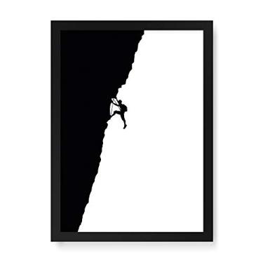 Imagem de Arte Maníacos Quadro Decorativo Rapel - 23x16,25cm (Moldura caixa em laca preta)