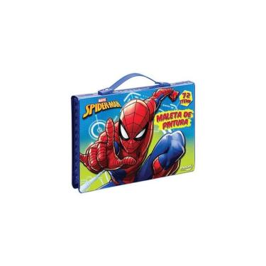 Imagem de Maleta De Pintura Infantil Homen Aranha 72 Itens Spider Man