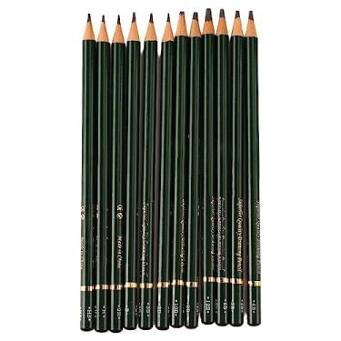 Imagem de Lápis de Grafite, Lápis de Desenho 12B a 2H 12 Peças Fácil de Apagar Colagem Especial para Iniciantes Em Desenho