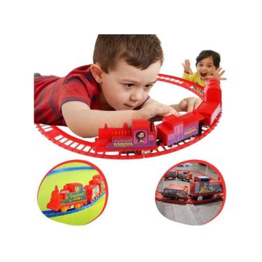 Imagem de Trenzinho Brinquedo Infantil Ferrorama Elétrico Locomotiva