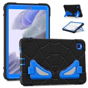 Imagem de FONREST Capa infantil robusta para Samsung Galaxy Tab A7 Lite (SM-T225/T220) 2021 22.1 cm à prova de choque PC à prova de choque + capa armadura híbrida de silicone resistente com suporte duplo para