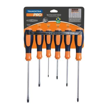 Imagem de Jogo De Chaves De Fenda Ultragrip Plus 6 Peças Tramontina Pro
