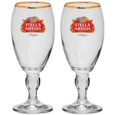 Imagem de Conjunto de Taças Stella Artois em Vidro para Cerveja 2PÇS 250ML Globi