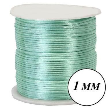 Imagem de Fio Cordão Cetim 100m Seda Rabo Rato de Rato 1mm - Rolos Vários Tamanh