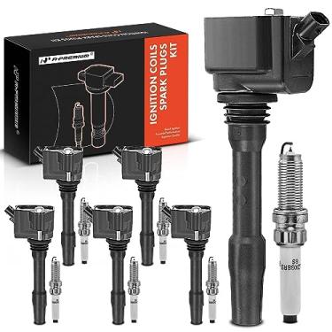 Imagem de A-Premium Bobinas de ignição e kits de velas de ignição compatíveis com BMW 340i, 340i GT xDrive, 540i, 540i xDrive, X3, 440i, 440i xDrive, 740i, 640i xDrive, M240i, X4 e Mini Cooper Clubman Conjunto