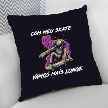 Imagem de Almofada Decorativa Cheia c/ Zíper 40x40 Skate SK8 Skateboarding - Del