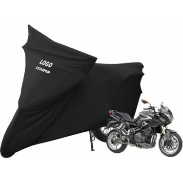 Imagem de Capa Protetora De Cobrir Moto Benelli TRE Com Logo - Mz, Preta
