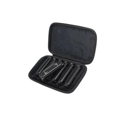 Imagem de Para Iniciantes harmônica Conjunto De Gaita De Blues De 10 Buracos Com 7 Teclas Com Estojo Para Adultos Profissionais Iniciantes