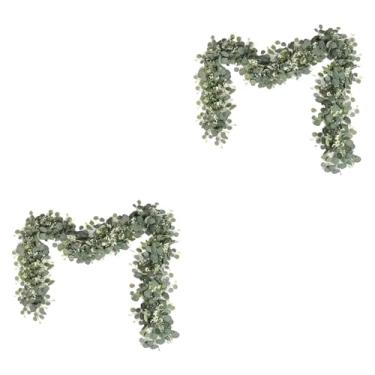 Imagem de Bothyi 2x Guirlandas de Eucalipto Penduradas Artificiais, Rústicas, Videiras Artificiais para Fundo de Parede de Cozinha