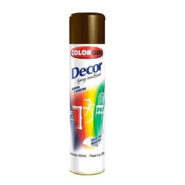 Imagem de Tinta Spray Marrom Café 360ml 8821 Decor Colorgin com 6 Unid