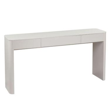 Imagem de Aparador Luxemburgo Univ 150 cm Tampo de Madeira com Vidro Colado Laca Off White Acetinado