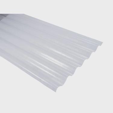 Imagem de Telha Translúcida 2,13 Cm X 1,10 Onda Alta Afort - caixa com 10 Peça(s) - Transparente