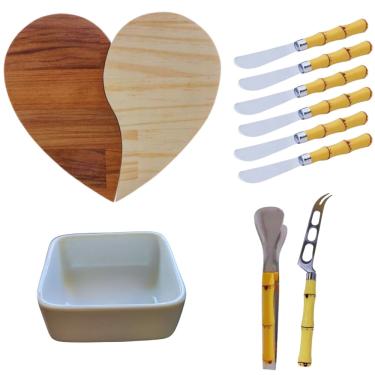 Imagem de Conjunto de Tábua para Queijos Patês Frios 10 Peças Wolff / Lyor