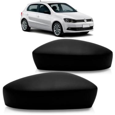 Imagem de Capa retrovisor gol gvi 2013 a 2016 preto sem furo - SP ACESSÓRIOS, Es