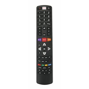 Imagem de Novo controle remoto compatível com TCL LED TV E5900 Series C1 40E5900US 50E5900US 55E5900US 65E5900US 55C1US 65C1US 55C1CUS 65C1CUS 32P1S 43P1FS 49P1FS 55P1FS com teclas Netflix