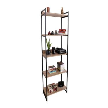 Imagem de Estante City Estilo Industrial L 60-a 1870 Preto amadeirado