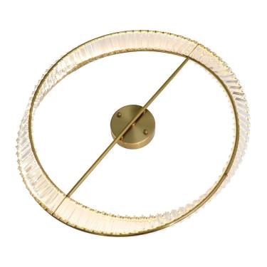 Imagem de Plafon Skylight Domino 4022 Dourado Led 80cm Bivolt Dourado/transparente Sky-4022