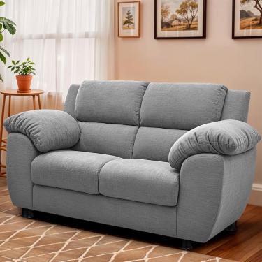 Imagem de Sofá 2 Lugares Cama Inbox Paris Com 152cm De Largura Cinza Claro