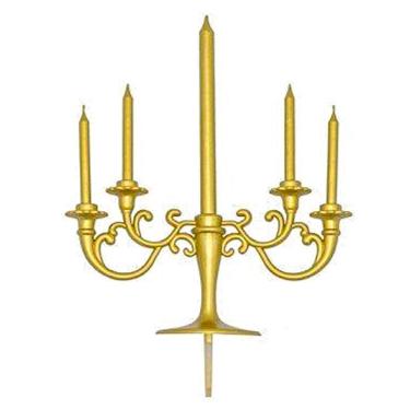 Imagem de Velas De Aniversário Com Castiçal - 5 Unidades