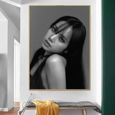 Imagem de Lisa Blackpink Kpop Adesivo De Parede Decoração Vintage Para Sala De E