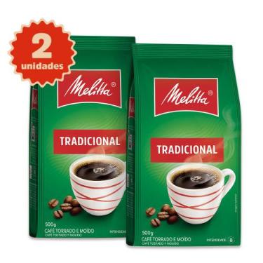 Imagem de Kit 2 Cafés Melitta Tradicional Pouch 500g
