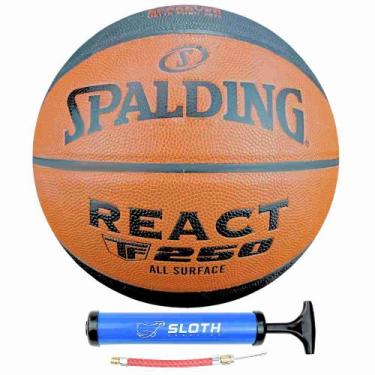 Imagem de Bola de Basquete Spalding TF 250 REACT ALL SURFACE + Bomba de Ar, 7