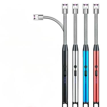 Imagem de Acendedor De Fogão Isqueiro Eletrico Fogão Churrasqueira Vela Original Recarregavel USB (cor aleatorias-2pçs)